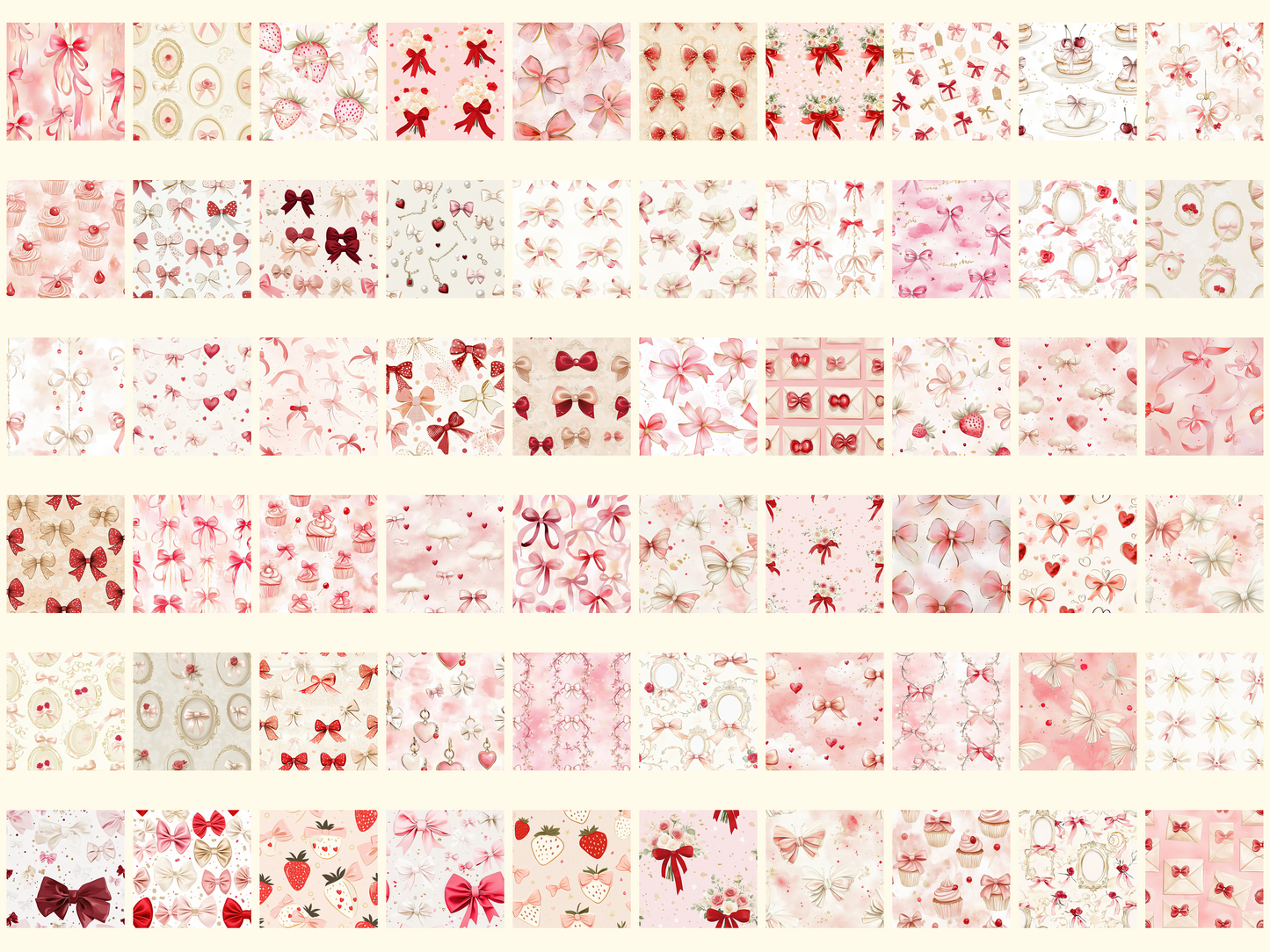 Coquette Bows Digital Paper