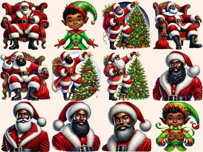 African American Christmas Clipart - Wonders Artist