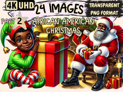 African American Christmas (P2) Clipart African American Art - Wonders Artist