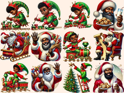 African American Christmas (P2) Clipart African American Art - Wonders Artist