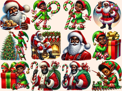African American Christmas (P2) Clipart African American Art - Wonders Artist
