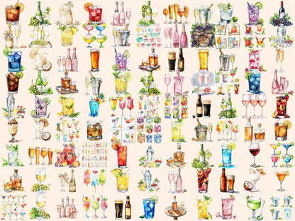 Alcoholic Drinks Watercolor Clipart alcohol clipart - Wonders Artist