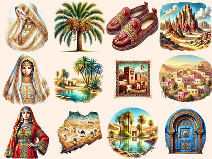 Algeria Clipart Algeria Art PNG - Wonders Artist