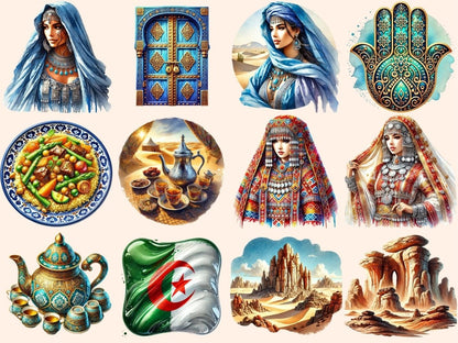 Algeria Clipart Algeria Art PNG - Wonders Artist