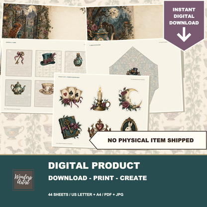 Alice in Halloween Wonderland Journal Kit — preview 10
