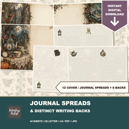 Alice in Halloween Wonderland Journal Kit — preview 2