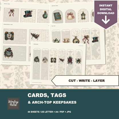 Alice in Halloween Wonderland Journal Kit — preview 3