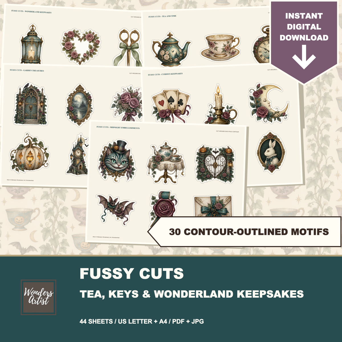 Alice in Halloween Wonderland Journal Kit — preview 5