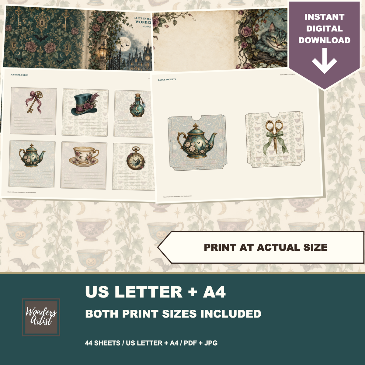 Alice in Halloween Wonderland Journal Kit — preview 7