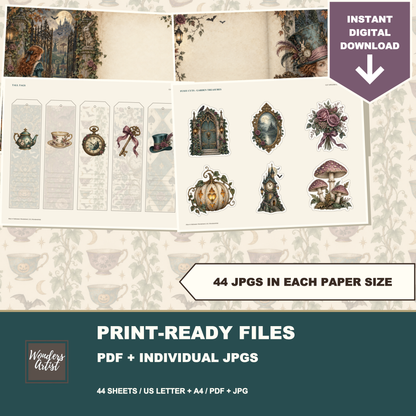 Alice in Halloween Wonderland Journal Kit — preview 8