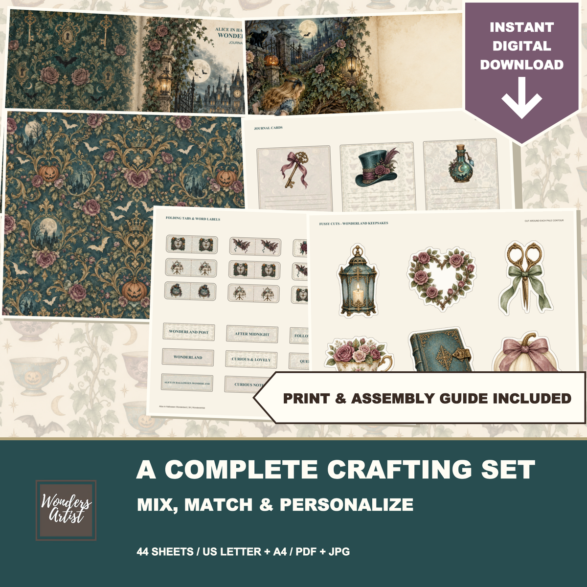 Alice in Halloween Wonderland Journal Kit — preview 9