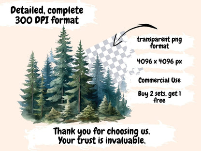 Alpine Forests Watercolor Clipart alpine animals png - Wonders Artist