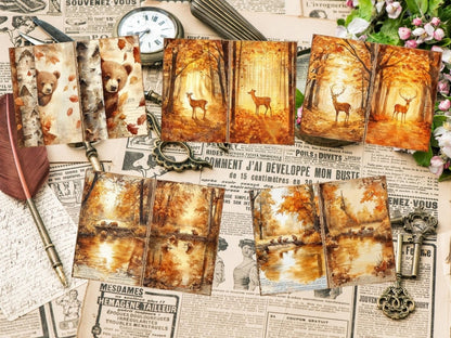 Amber Woodland Journal Pages (P1) Amber Ephemera - Wonders Artist