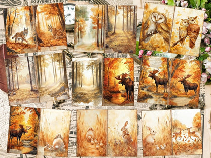 Amber Woodland Journal Pages (P2) Amber Ephemera - Wonders Artist