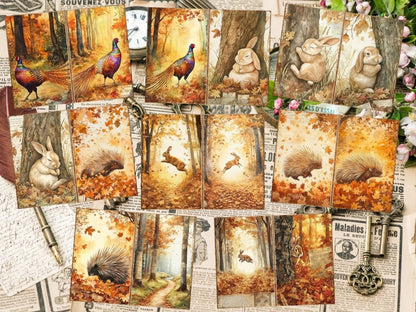 Amber Woodland Journal Pages (P3) Amber Ephemera - Wonders Artist