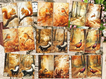 Amber Woodland Journal Pages (P3) Amber Ephemera - Wonders Artist