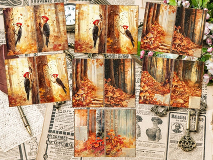 Amber Woodland Journal Pages (P4) Amber Ephemera - Wonders Artist