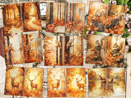 Amber Woodland Journal Pages (P4) Amber Ephemera - Wonders Artist