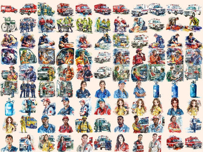 Ambulance Watercolor Clipart ambulance clipart - Wonders Artist