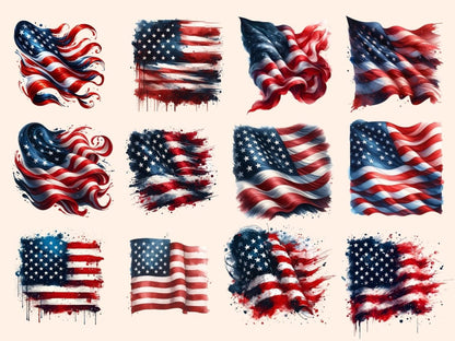 American Flags Clipart American flag art - Wonders Artist