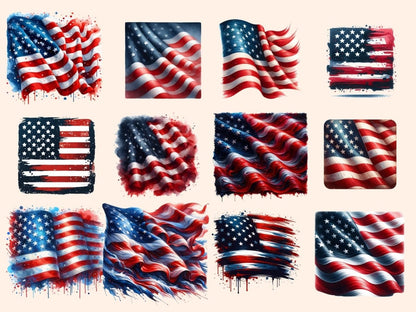 American Flags Clipart American flag art - Wonders Artist