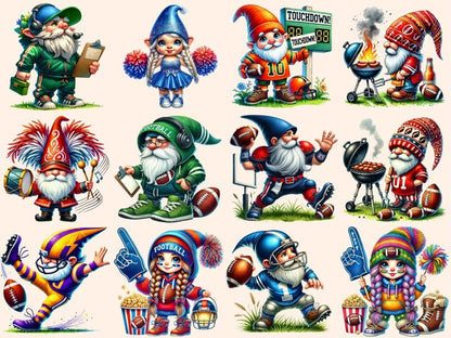 American Football Gnomes Clipart football clipart football gnome png game day gnome - WondersArtist