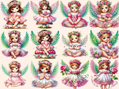 Angel Girls Clipart angel art - Wonders Artist