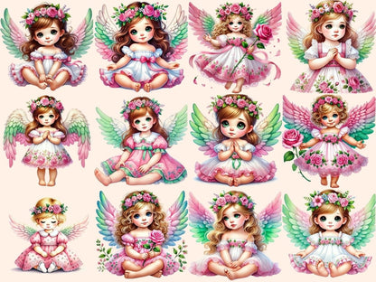 Angel Girls Clipart angel art - Wonders Artist