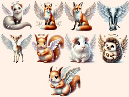 Angelic Animals (P2) Clipart angel animal clipart - Wonders Artist