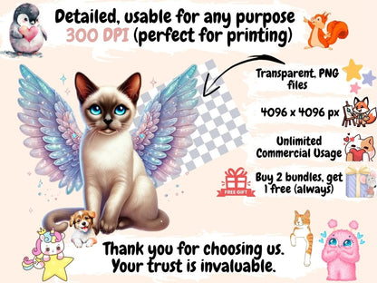 Angelic Cats (P2) Clipart angel cat clipart - Wonders Artist