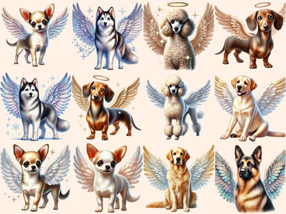 Angelic Dogs Clipart angel decor - Wonders Artist