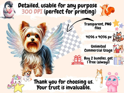 Angelic Dogs (P2) Clipart angel decor - Wonders Artist