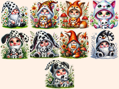 Animal Costume Gnomes Clipart animal gnome png - Wonders Artist