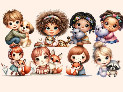 Animal Hugs Clipart animal clipart - Wonders Artist