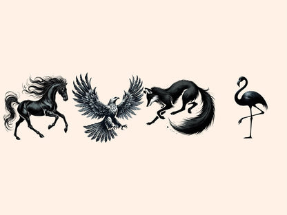 Animal Silhouettes Clipart - Wonders Artist