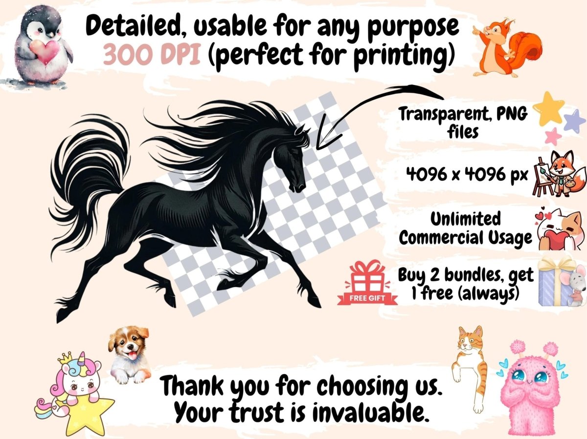 Animal Silhouettes (P2) Clipart - Wonders Artist