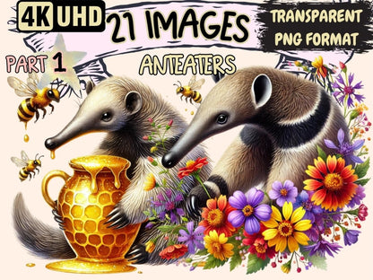 Anteaters Clipart Animal Clipart - Wonders Artist