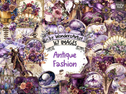 Antique Fashion Watercolor Clipart antique fashion png elegant attire png fashion clipart - WondersArtist