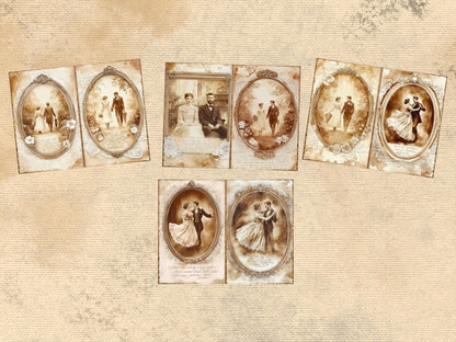 Antique Portraits Journal Pages (P2) Antique Journal Kit - Wonders Artist