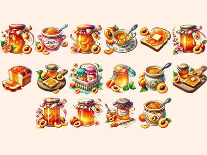 Apricot Jam Clipart apricot clipart apricot designs apricot graphics - WondersArtist