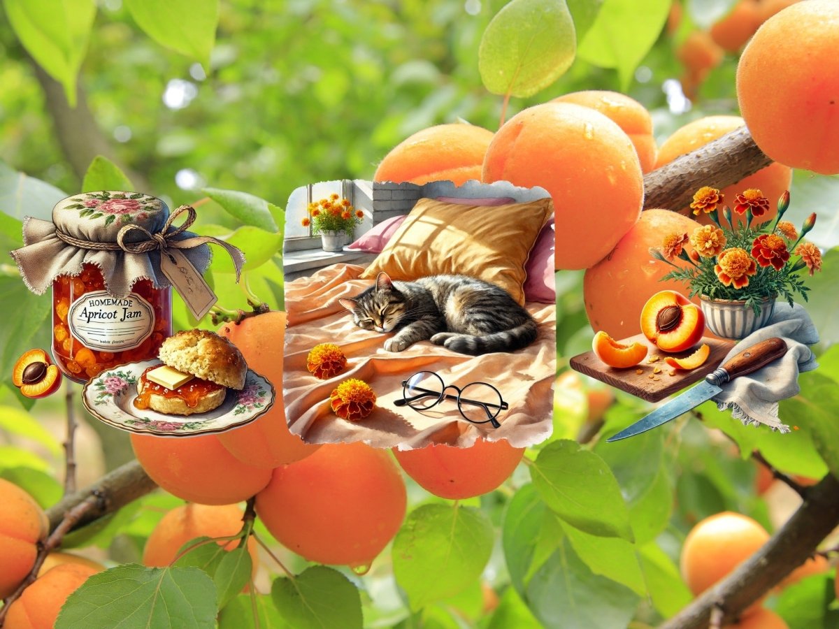 Meruňkový lněný ranní klipart (LIMITOVANÁ EDICE) image 8