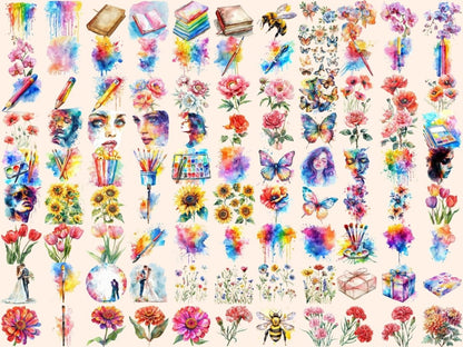 Artist Garden Watercolor Clipart artist clipart - Wonders Artist