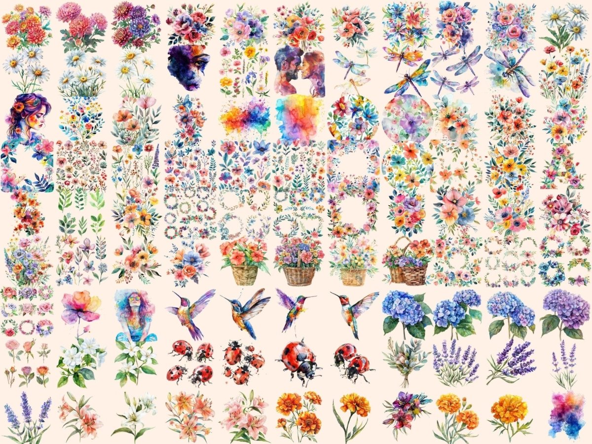 Artist Garden Watercolor Clipart artist clipart - Wonders Artist