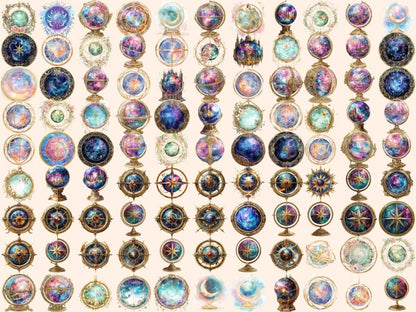 Astrolabe Watercolor Clipart Astrolabe Art - Wonders Artist