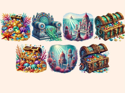 Atlantis Clipart Ancient Atlantis - Wonders Artist