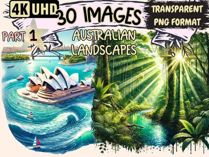 Australian Landscapes Clipart - Wonders Artist