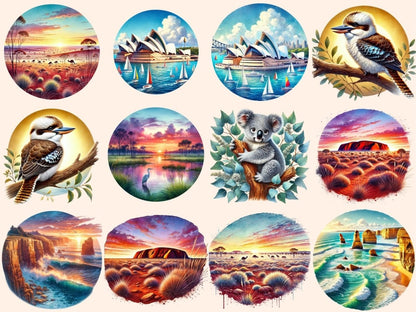 Australian Landscapes Clipart - Wonders Artist