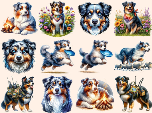 Australian Shepherd Clipart