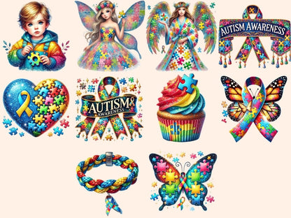Autism Awareness Clipart advocacy icons - Wonders Artist