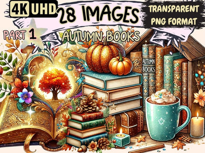 Autumn Books Clipart autumn books clipart - Wonders Artist